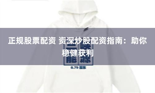 正规股票配资 资深炒股配资指南：助你稳健获利