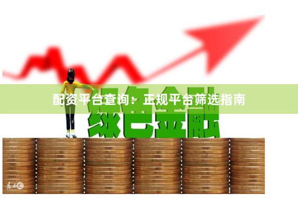 配资平台查询：正规平台筛选指南